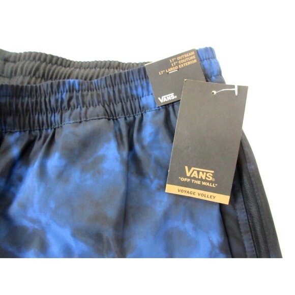 Vans Men's Voyage Volley 17" Swim Casual shorts True Navy Blue Black Tie Dye NWT - Picture 3 of 5
